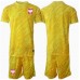 Maillot de foot Pologne Gardien Domicile vêtements enfant Europe 2024 Manches Courtes (+ pantalon court)